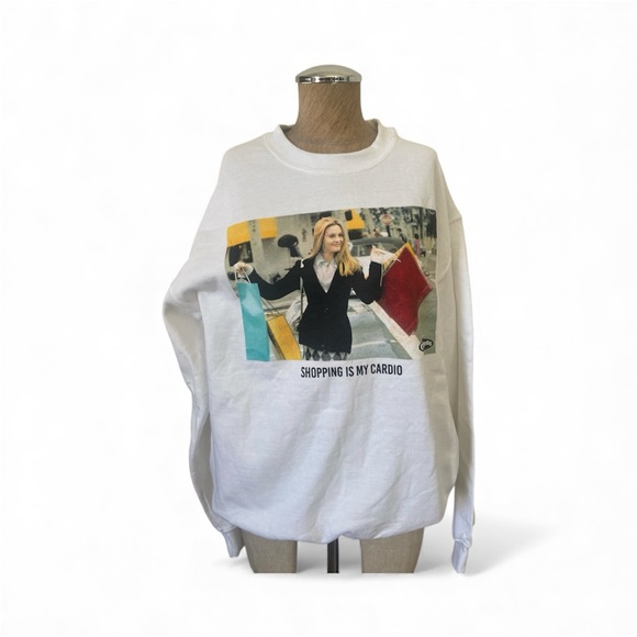 CLUELESS Graphic Crew Neck Sweater - Picture 2 of 6